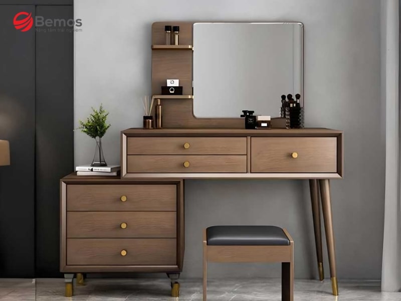 Mẫu tủ tích hợp giúp tối ưu công năng, tiết kiệm diện tích phòng ngủ