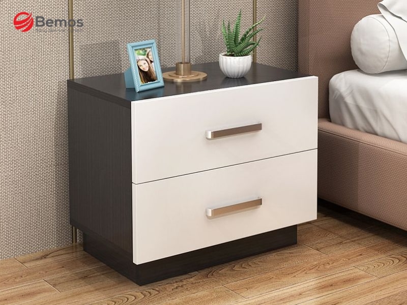 Mẫu tủ đầu giường hiện đại được thiết kế đơn giản, trang nhã