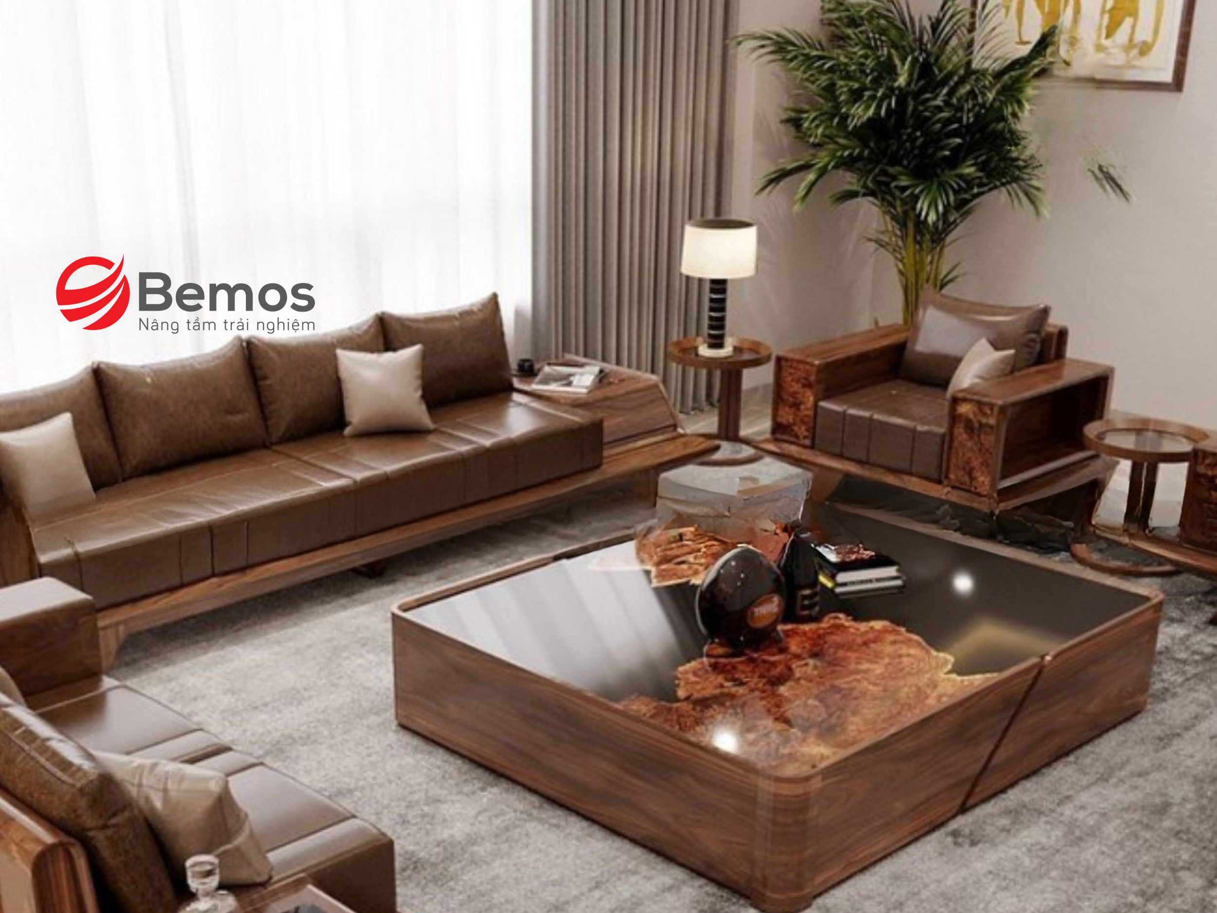 Top 5 Mẫu Bàn Trà Gỗ Óc Chó Sang Trọng Nhất 2025