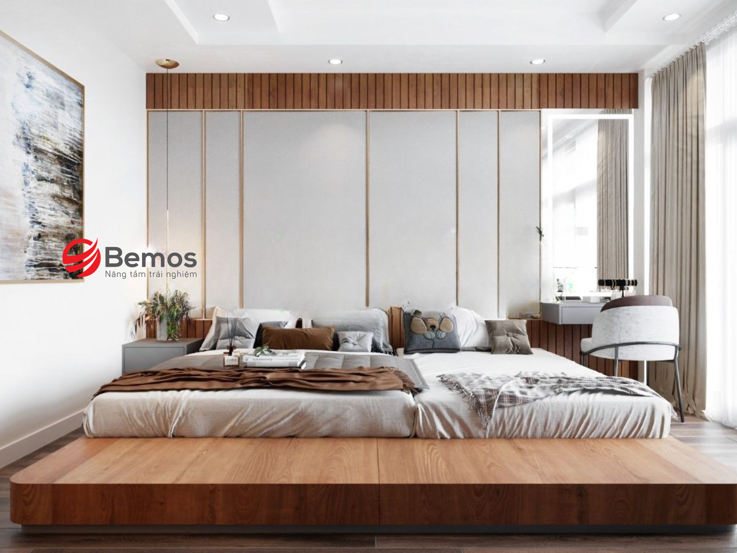 Mẫu giường phản kiểu Nhật đẹp nhất 2025