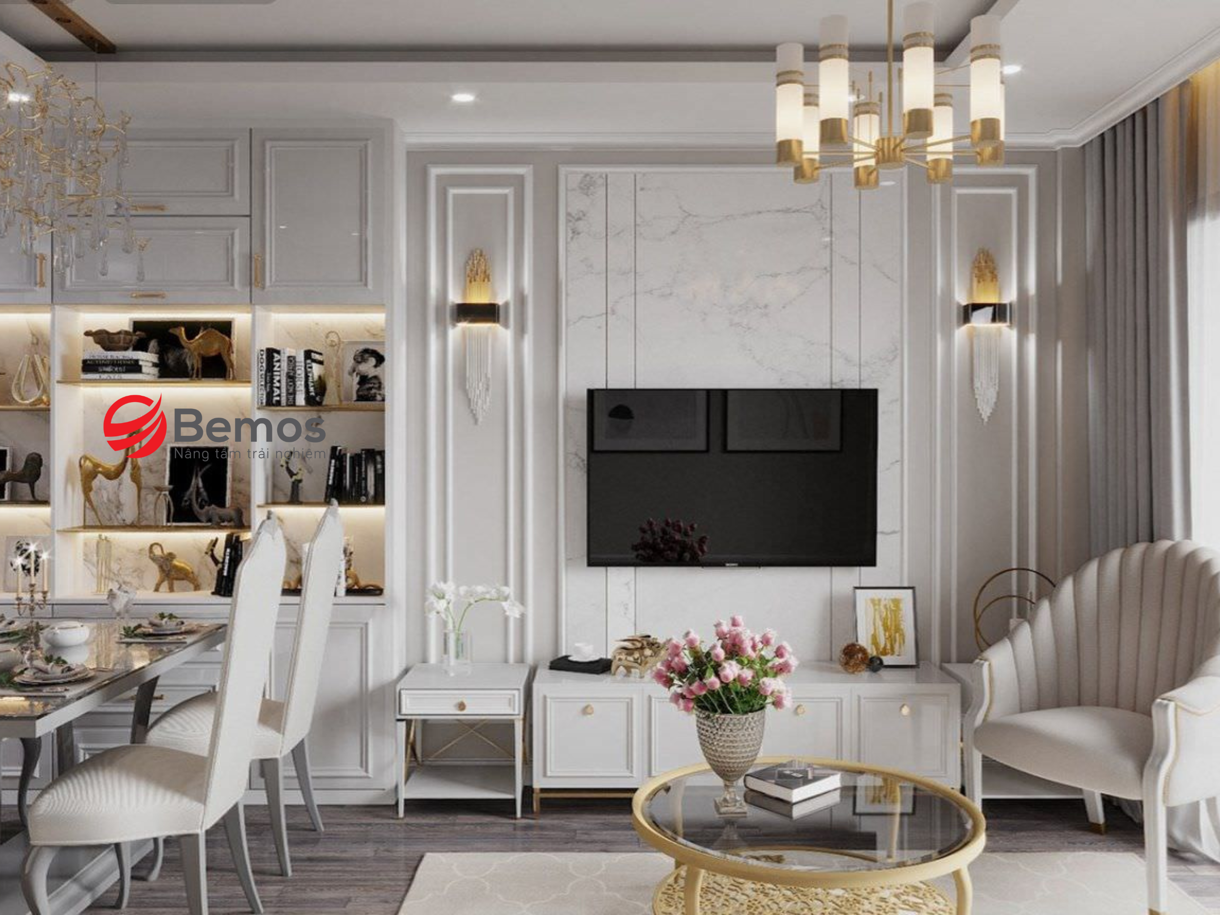  Kệ tivi tân cổ điển là gì? Tại sao kệ tivi tân cổ điển lại được lòng giới thượng lưu?