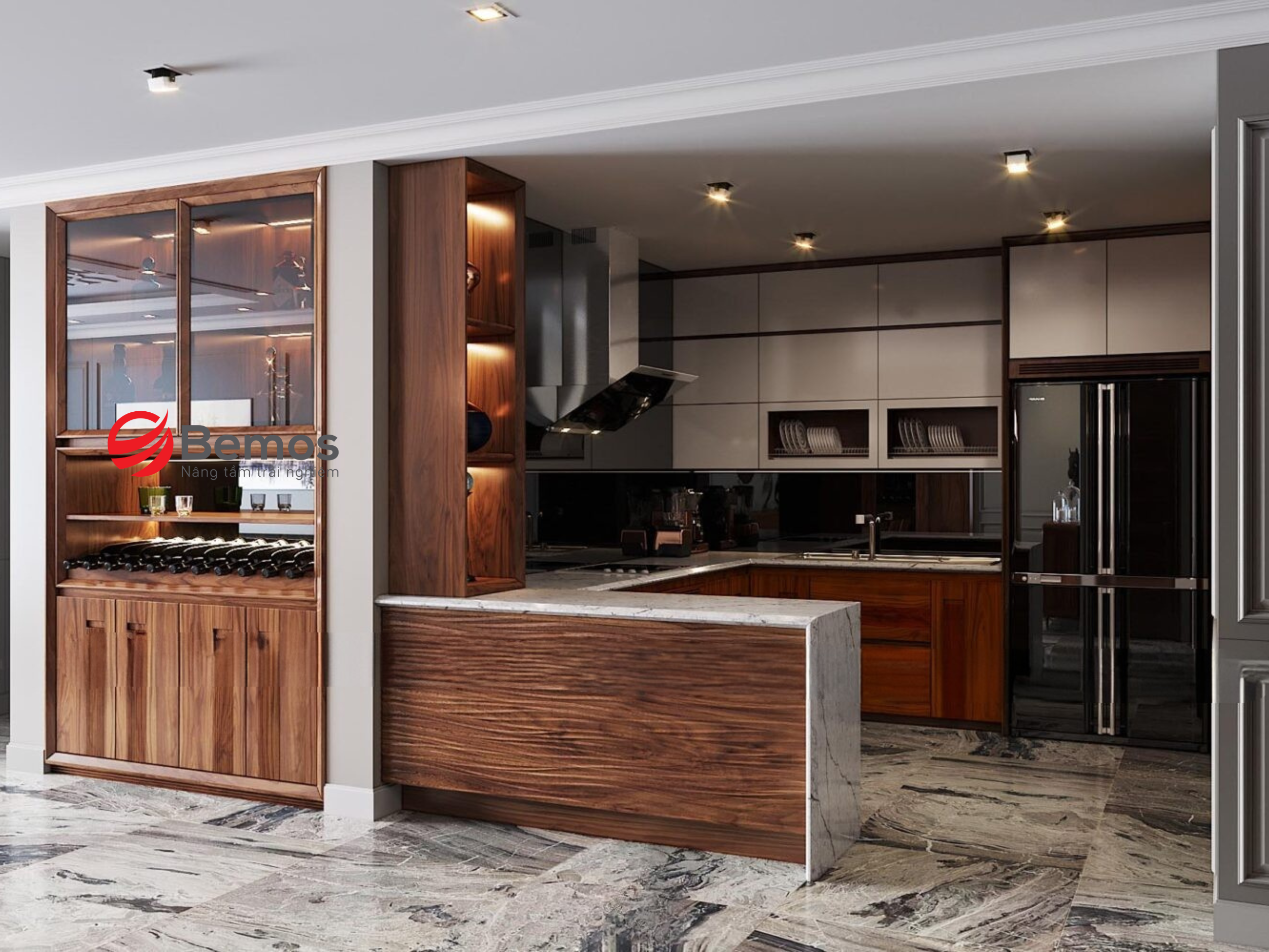 100+ Mẫu tủ để đồ nhà bếp thông minh Full Tiện Nghi Cho Căn Bếp 4.0