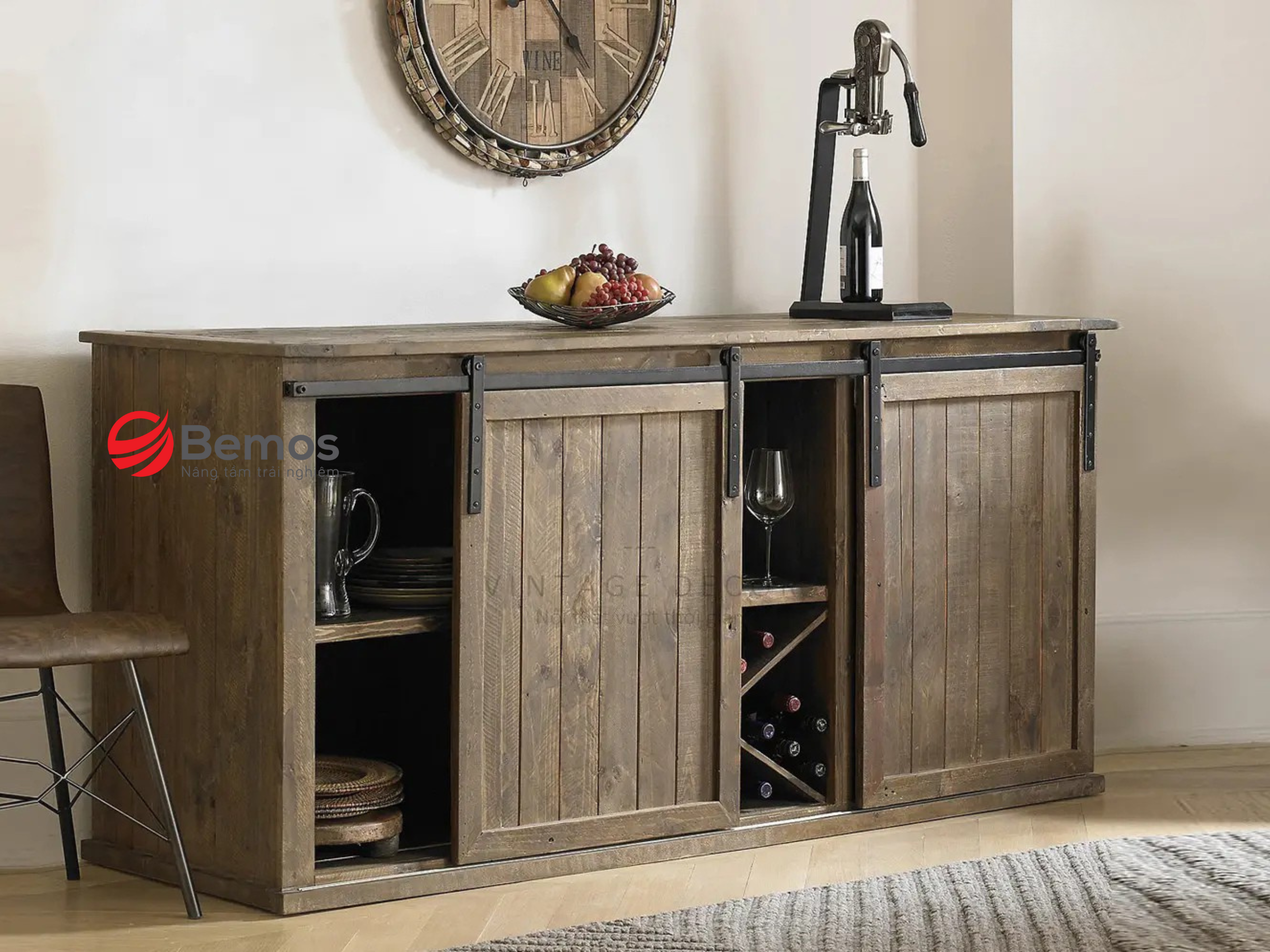 20+ Mẫu Tủ Gỗ Vintage Phổ Biến Nhất 2025