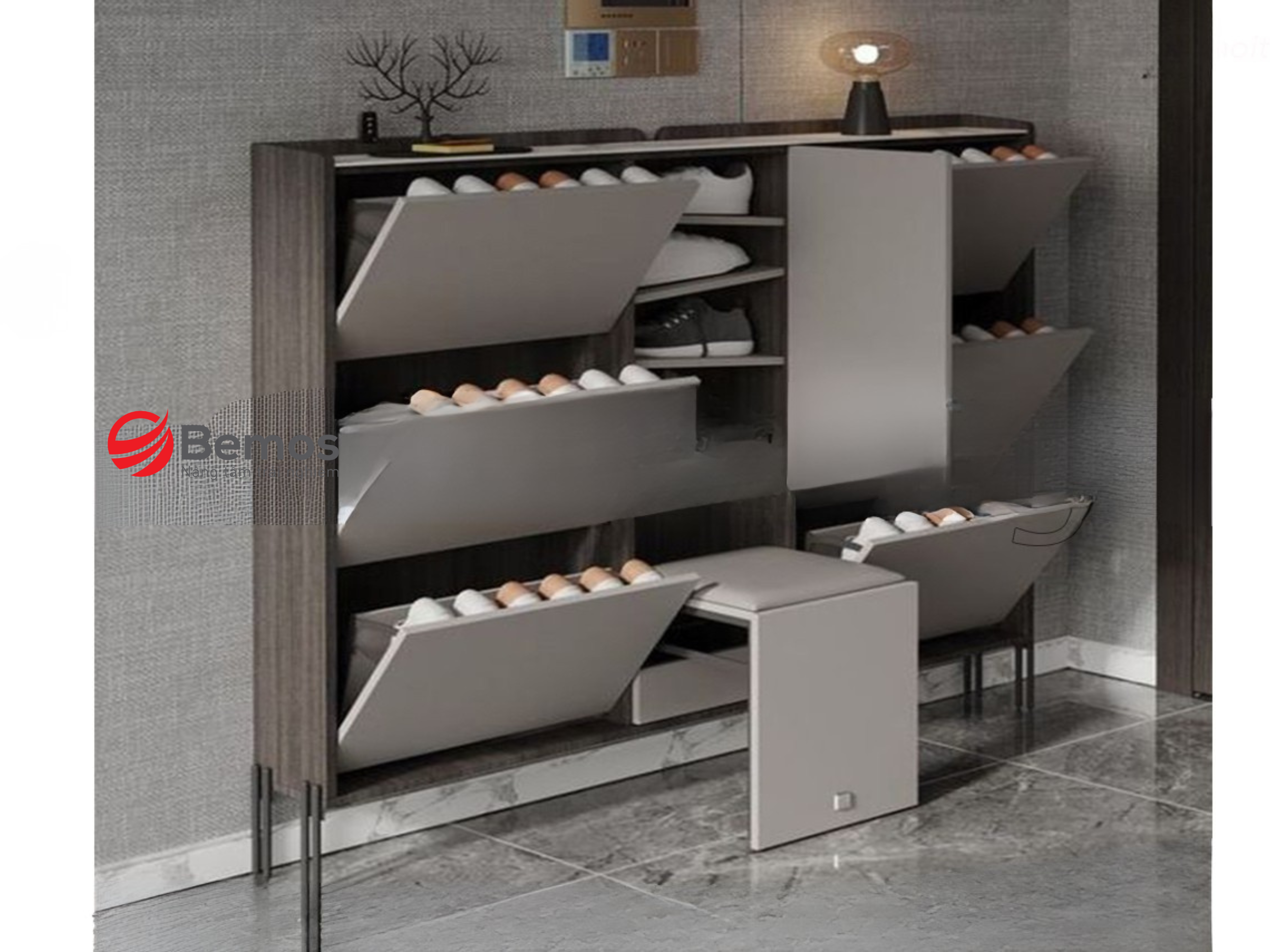 Tủ giày bằng sắt giải pháp bền đẹp cho không gian sống hiện đại