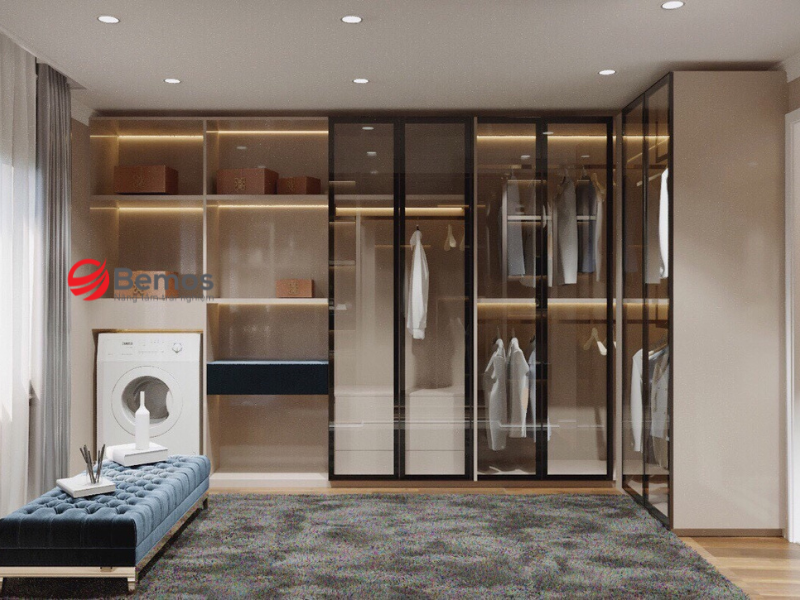 Tủ Quần Áo Nhôm Kính Cửa Lùa Là Gì? cấu Tạo của Tủ Nhôm Cánh Lùa