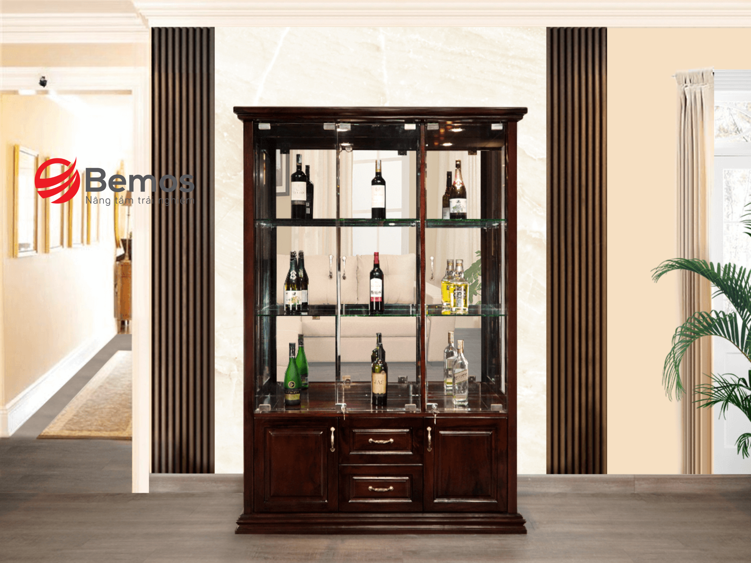 Tủ Rượu Góc - Giải Pháp Lưu Trữ Rượu Vang Tinh Tế Cho Không Gian Nhỏ