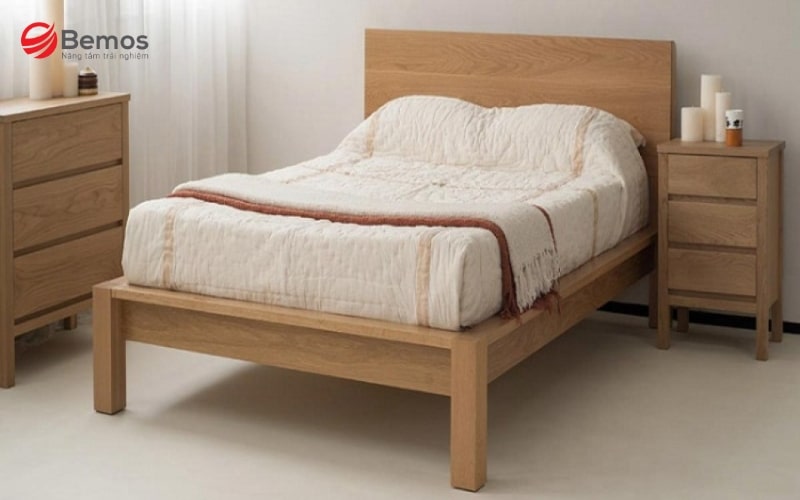 Các mẫu giường ngủ 1m2 được sản xuất từ nhiều chất liệu khác nhau