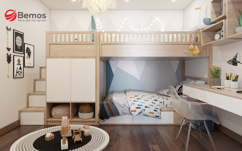 Chú trọng kích thước và chất liệu khi mua giường tầng cho phòng ngủ