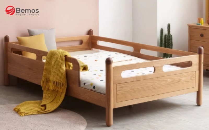 Chọn giường ngủ bằng gỗ chắc chắn để đảm bảo an toàn cho bé yêu