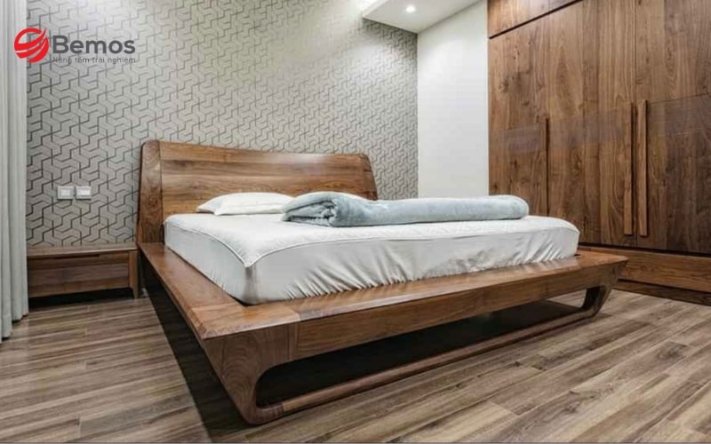 Giường ngủ bằng gỗ đảm bảo bền đẹp, sử dụng lâu dài