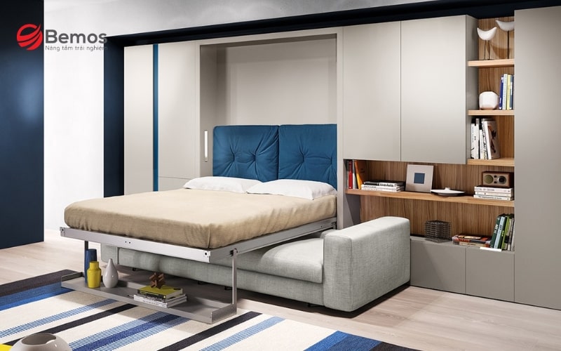 Giường ngủ phòng khách tiện nghi – Lựa chọn lý tưởng cho nhà nhỏ