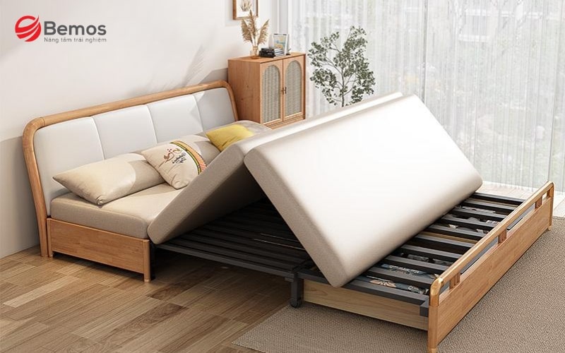 Giường ngủ sofa thông minh tích hợp đa năng, tiết kiệm diện tích