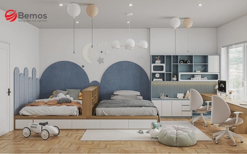 Các mẫu giường ngủ dễ thương luôn được các bé yêu thích