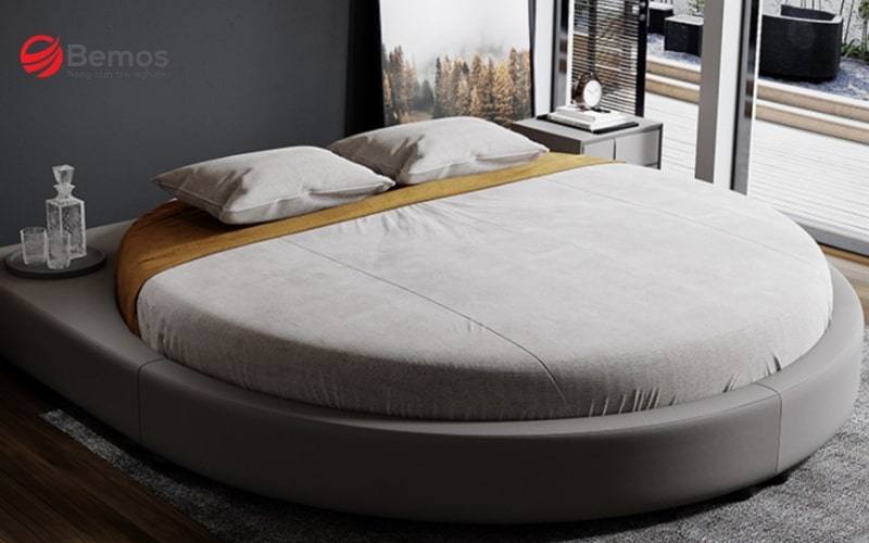 Giường tròn - món đồ nội thất hiện đại được nhiều gia đình ưa chuộng