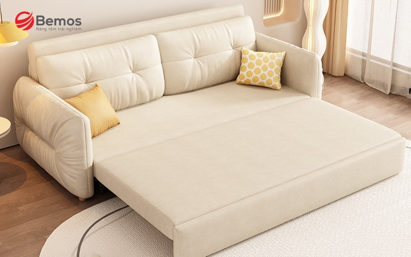 Mẫu giường ngủ xếp thành sofa tiện lợi cho phòng khách