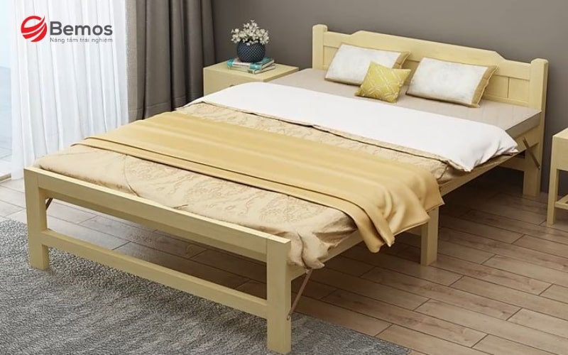Chọn giường gấp gọn có kích thước hài hòa với không gian phòng ngủ