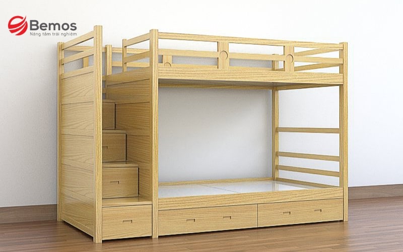 Mẫu giường tầng dành cho sinh viên ở ký túc xá hoặc phòng trọ nhỏ