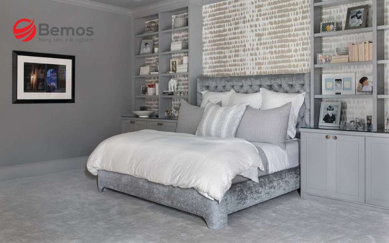 Nội thất phòng ngủ màu xám - xu hướng được nhiều người ưa chuộng