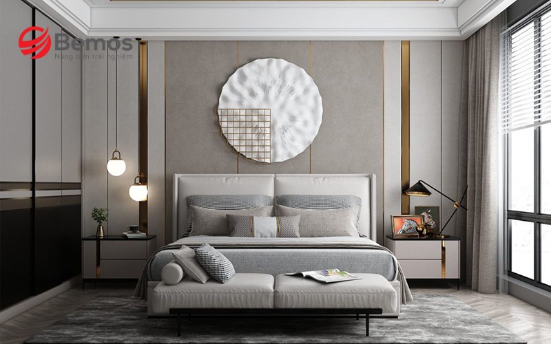 Chọn nội thất có gam màu xám phù hợp để căn phòng ngủ đẹp mắt hơn