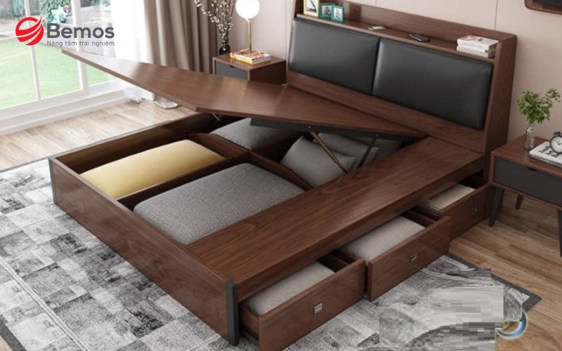 Ưu tiên giường ngủ thông minh tích hợp khay chứa đồ