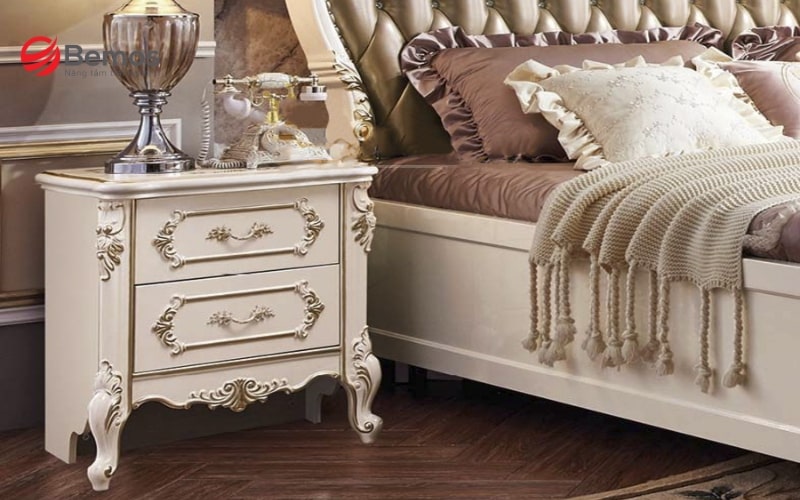 Tủ đầu giường cổ điển - món đồ nội thất không thể thiếu trong phòng ngủ