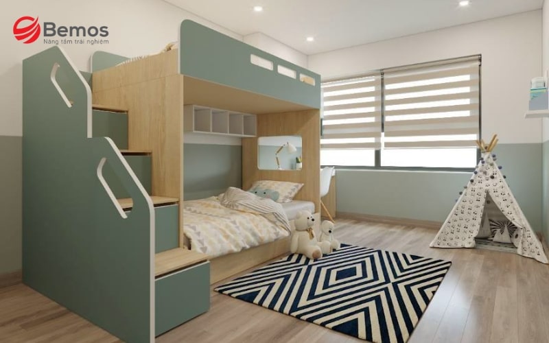 Giường tầng - món đồ nội thất được các bé yêu thích