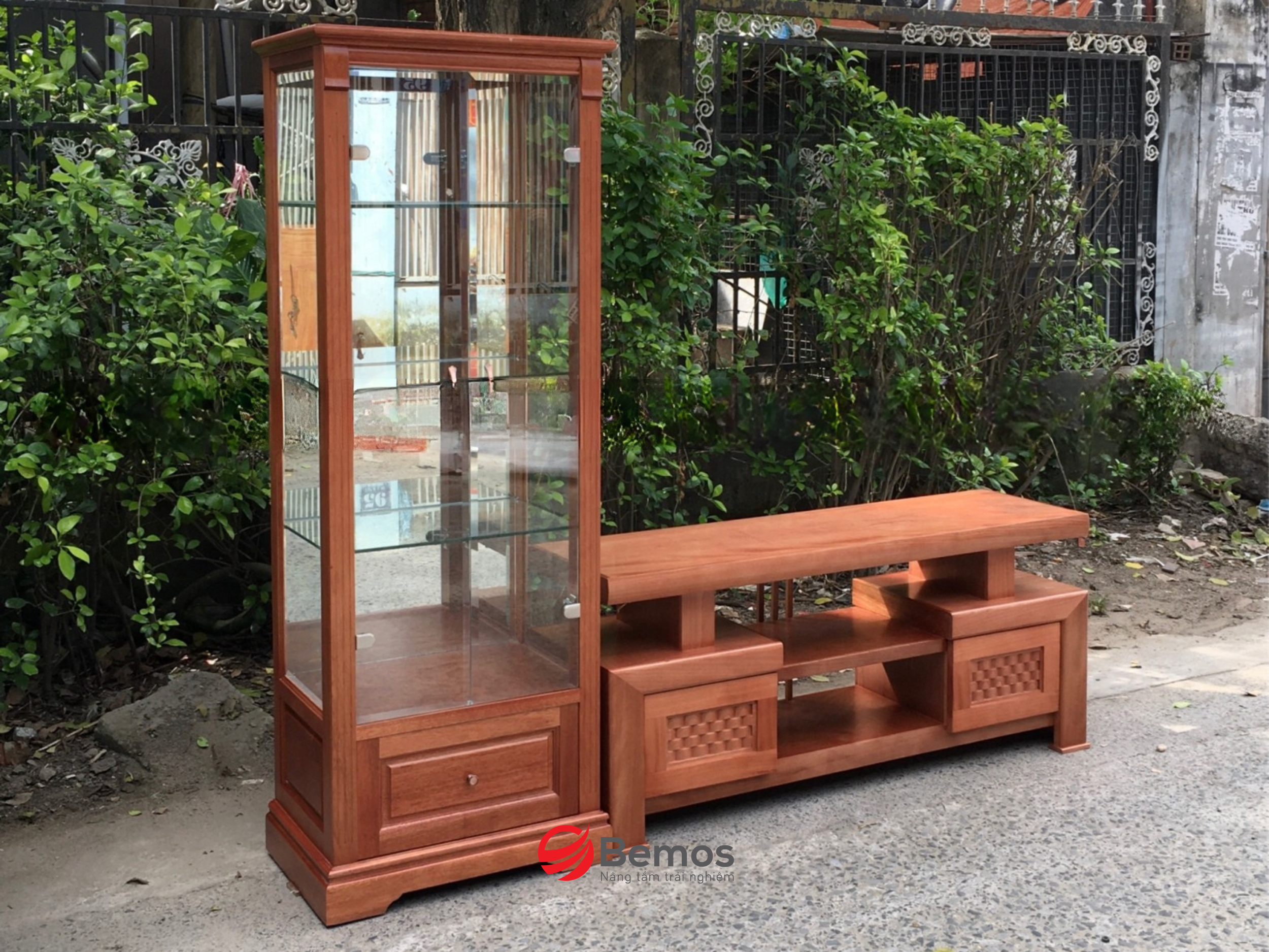 TỦ RƯỢU GỖ XOAN ĐÀO BM-31-TRGXD