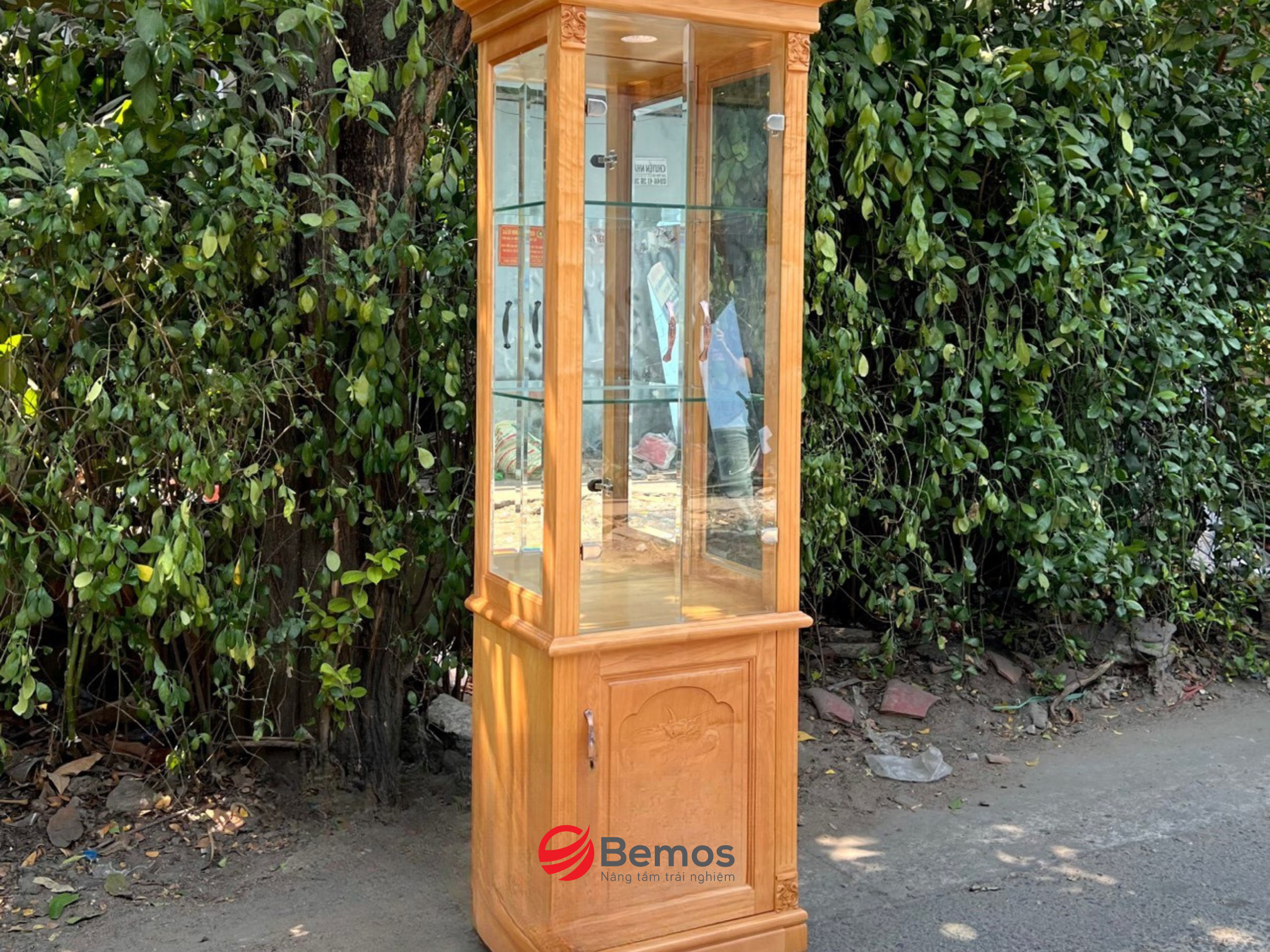Tủ Rượu Gỗ Sồi BM-30-TRGS