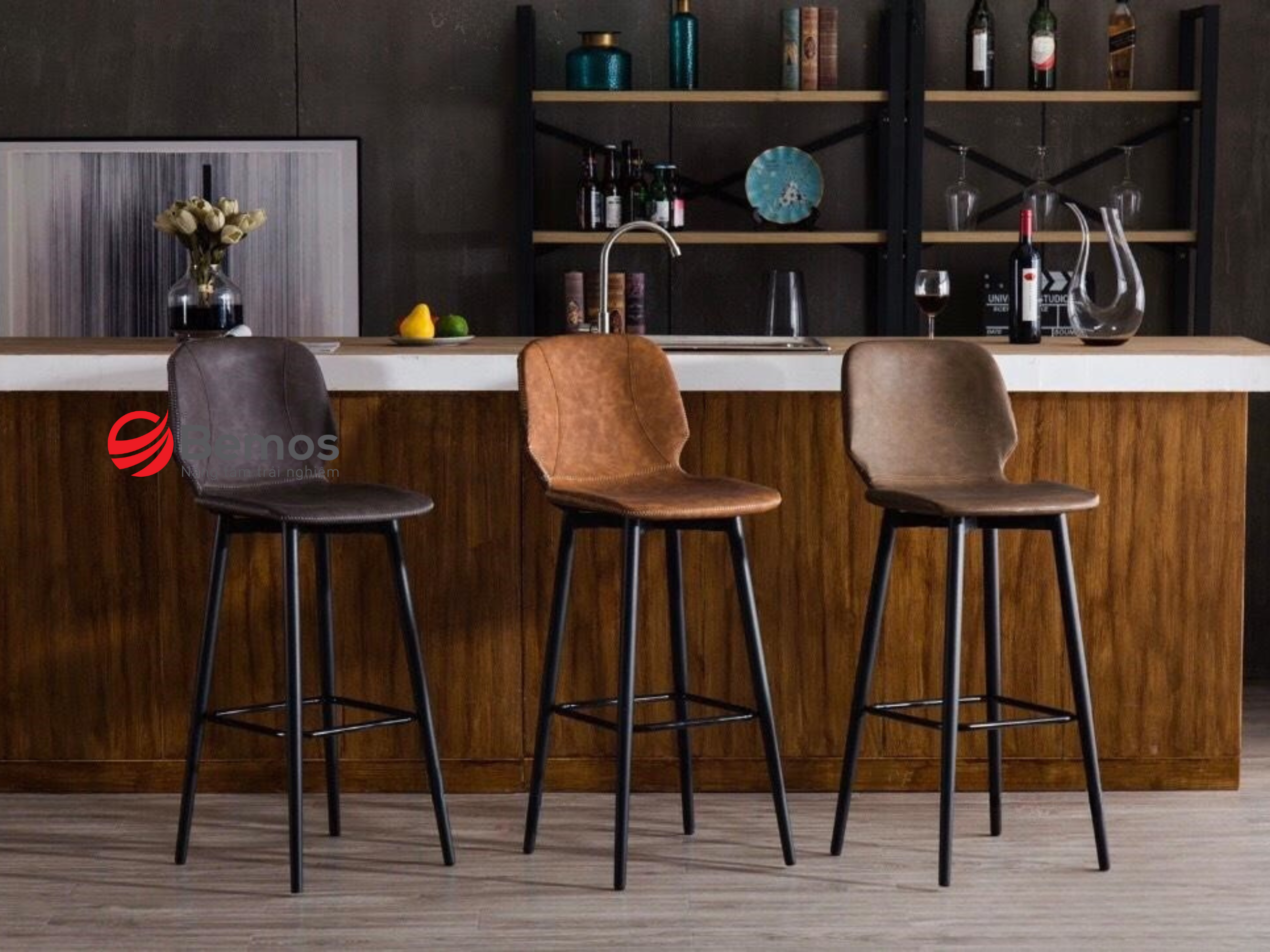 Ghế bar gỗ - Điểm nhấn tinh tế cho không gian sống hiện đại