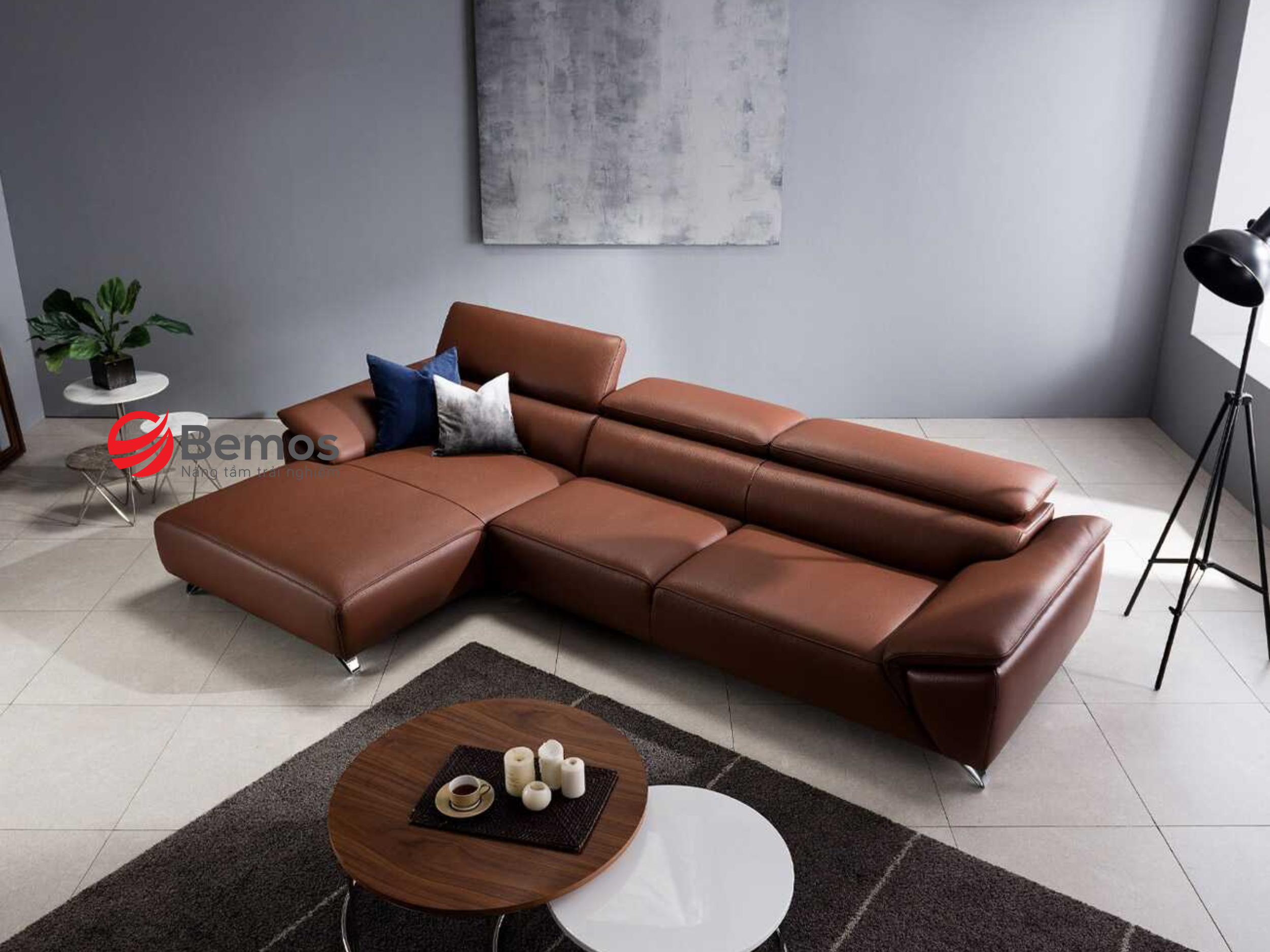 Sofa Da Chữ L Đang Dẫn Đầu Xu Hướng Nội Thất Phòng Khách Việt 2025