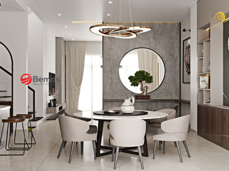 Các loại mặt đá phổ biến dùng cho bàn ăn chân sắt mặt đá