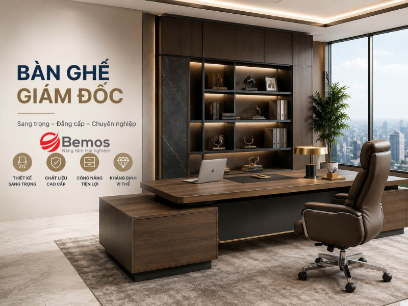 Các loại gỗ phổ biến thường được dùng làm bàn giám đốc cao cấp