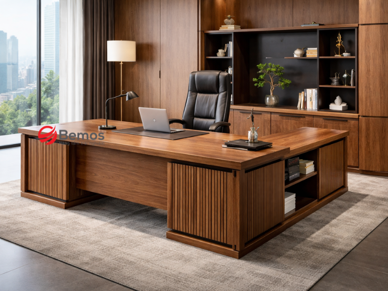 Bàn Giám Đốc Chữ L - Ưu Điểm Thực Tế và Cách Bố Trí Phòng Đẹp