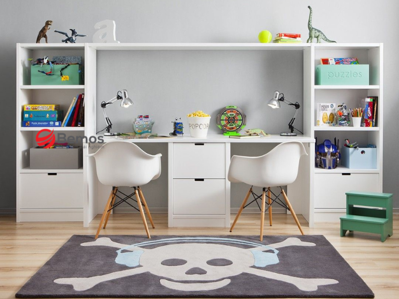 Phân loại bàn học cho trẻ theo kiểu dáng