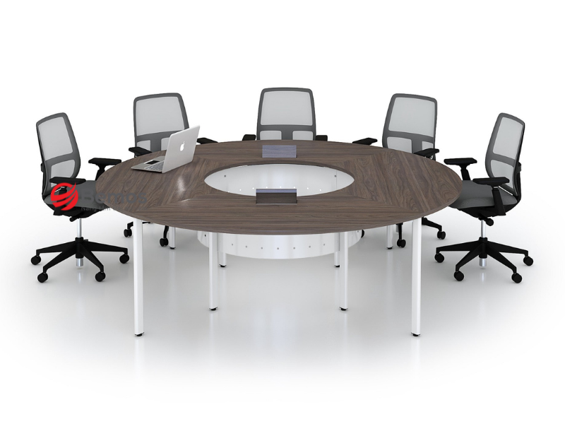 Phân loại bàn họp 6 ghế theo diện tích phòng họp