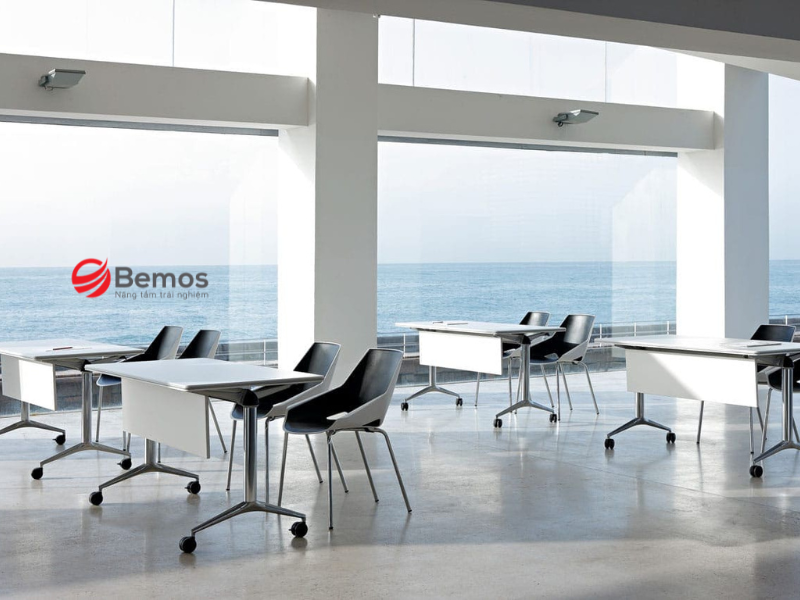 20 Mẫu Bàn Họp Chân Inox Đẹp Và Bền Bỉ Nhất