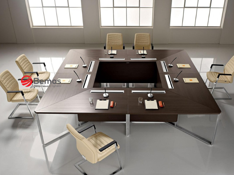 Phân loại bàn họp vuông theo chất liệu