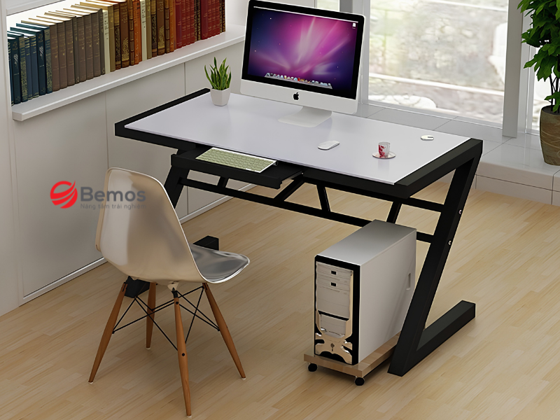 Bàn làm việc chân sắt chữ z