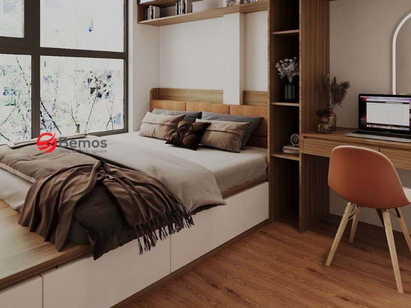 Bàn Làm Việc Kết Hợp Giường Ngủ Đa Năng 2026