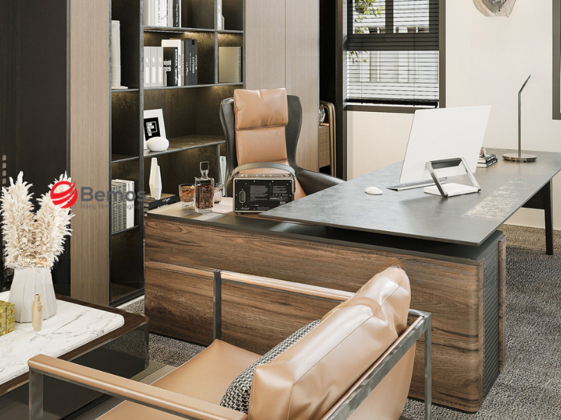 Xu hướng sử dụng bàn làm việc mặt đá