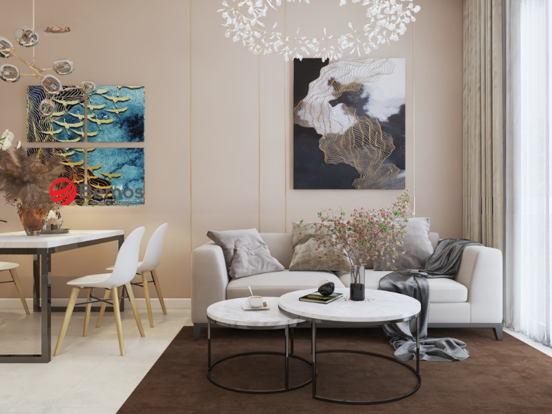 Sofa tròn chân sắt