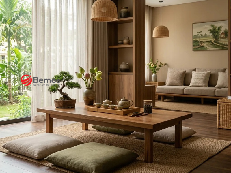 Bàn trà sofa gỗ cao su: Đánh giá từ vật liệu đến độ bền