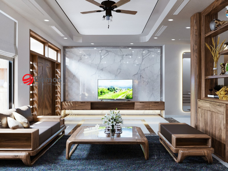 Ưu điểm của bàn trà gỗ cao su