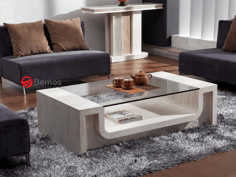 Ưu điểm của bàn trà mặt kính