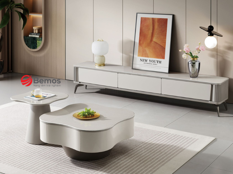 Tại sao Bàn trà sofa tròn phù hợp với đa dạng phòng khách