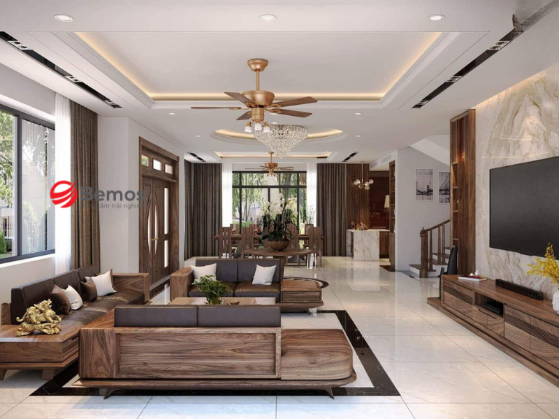 cách bố trí sofa phòng khách
