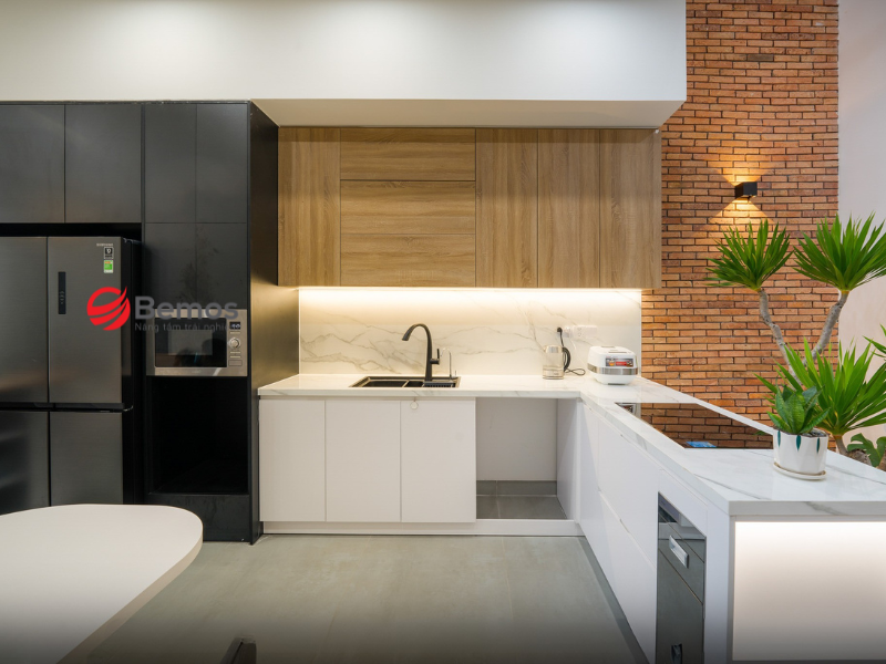 Chiều cao tủ bếp tùy theo đối tượng