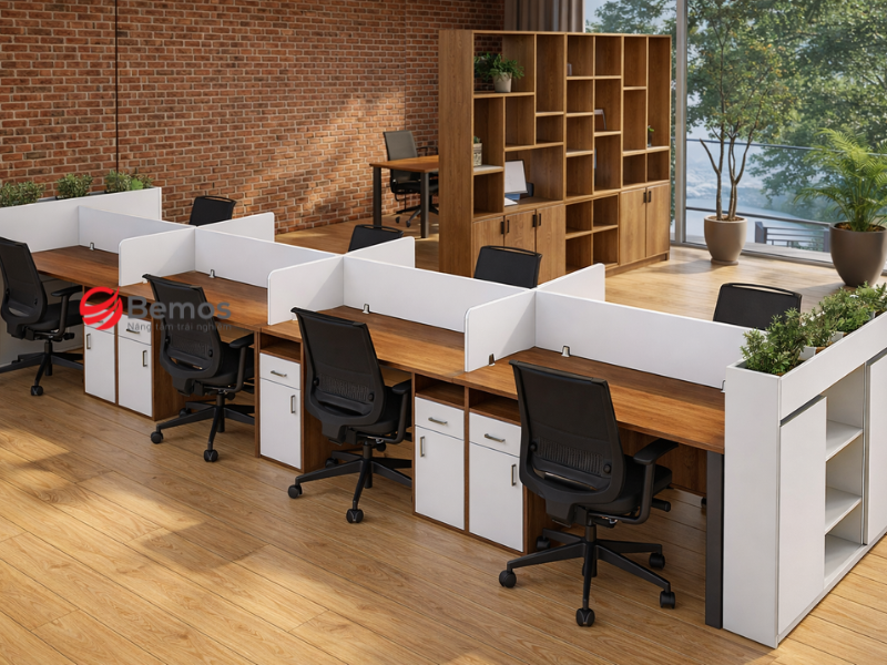 Cụm bàn làm việc 10 người