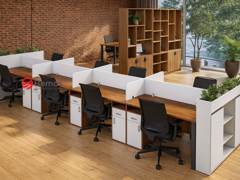 Cụm Bàn Làm Việc 8 Người Theo Yêu Cầu Tại Hà Nội