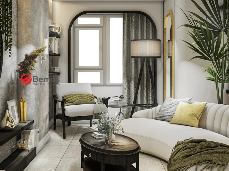 Phối màu ghế đơn phòng khách